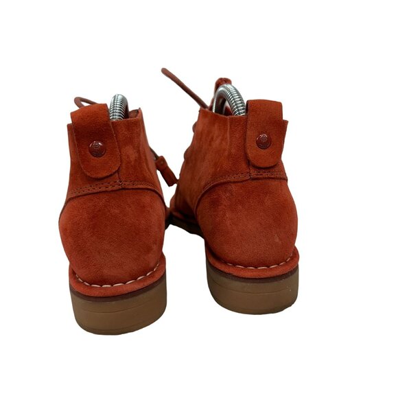 Hush Puppies Rust Suede Chukka Boots Mens Size 8.5 Lightweight Cushion Sole - Picture 4 of 8